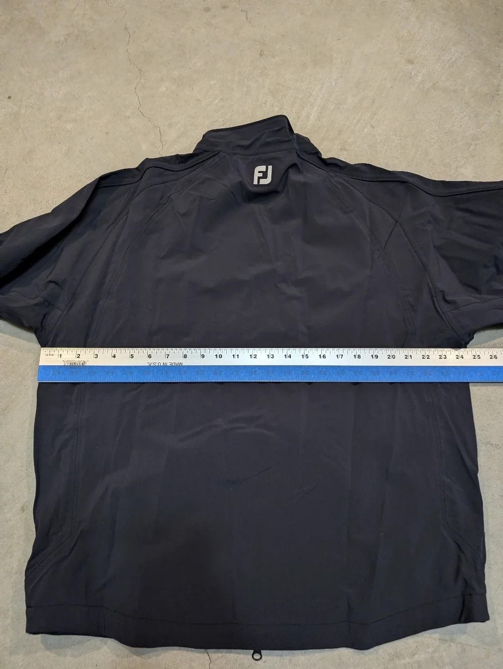 FootJoy Tour Collection Mens L Black Full-Zip Windbreaker Jacket Flaw Company